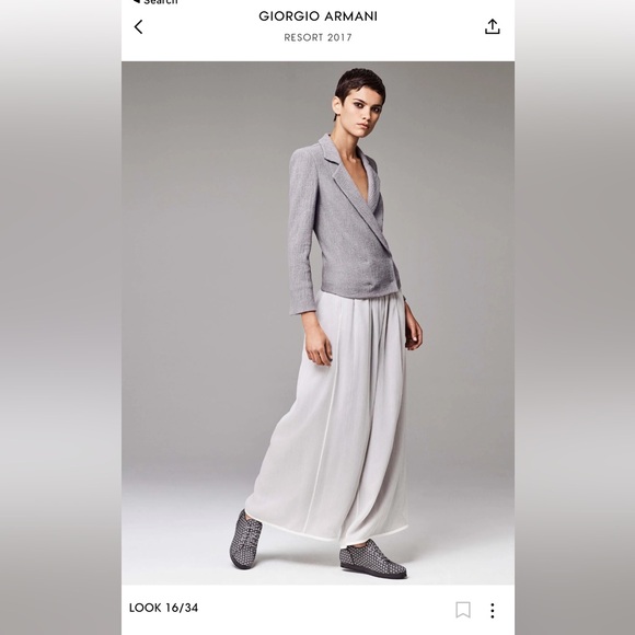 GIORGIO ARMANI Grey Silk Viscose Pant - L - 46IT - Picture 12 of 12